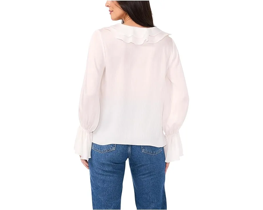 Блузка Vince Camuto с двойными оборками на груди и манжетах