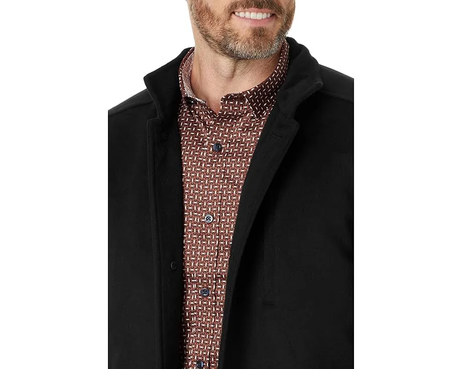 Шерстяное пальто Johnston & Murphy Upton Car Coat с отстегивающимся нагрудником