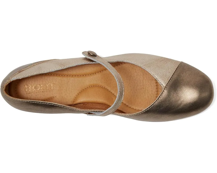 Балетки Pandora из цельнозерновой кожи с ремешком на щиколотке