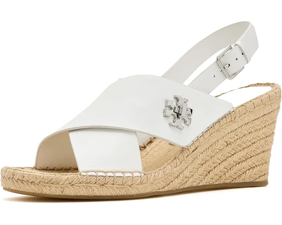 Эспадрильи на танкетке 85mm Turnlock Wedge от Tory Burch с перекрестными ремешками