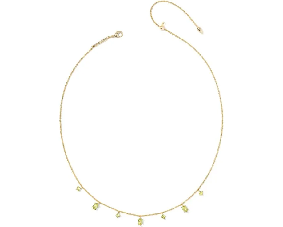 Колье Kendra Scott Cailin с нежным рядом кристаллов и застежкой-лобстер