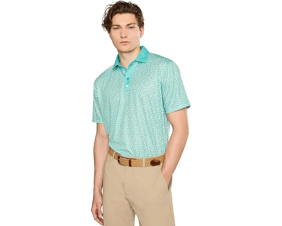Поло Two of Hearts Polo Black Clover с принтом по всей поверхности