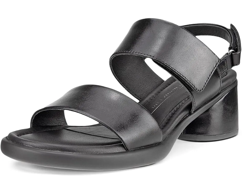 ECCO Босоножки Sculpted 35 Luxe Strap с открытым носком и каблуком-столбиком черные