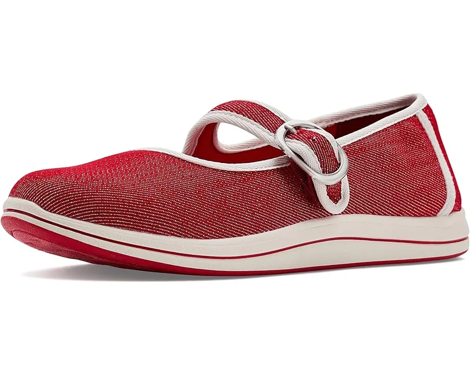 Балетки Breeze Janey от Clarks с регулируемой пряжкой и стелькой Cloudsteppers