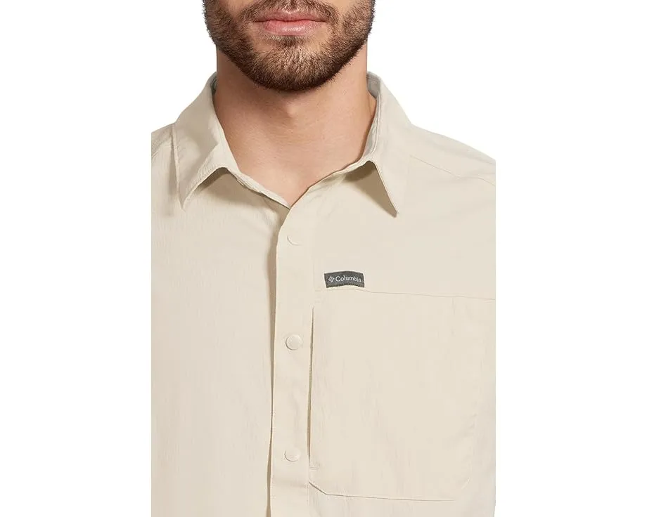 Columbia Sage Peak Woven Short Sleeve Shirt с защитой UPF 50 и технологией влагоотведения