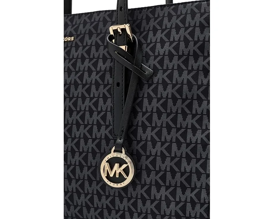 Тоут MICHAEL Michael Kors Zadie Medium с принтом MK и золотой фурнитурой