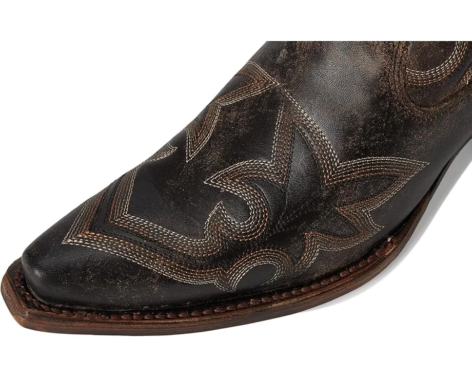 Ботинки Corral Boots L5917 с боковой молнией и вышивкой черно-коричневого цвета