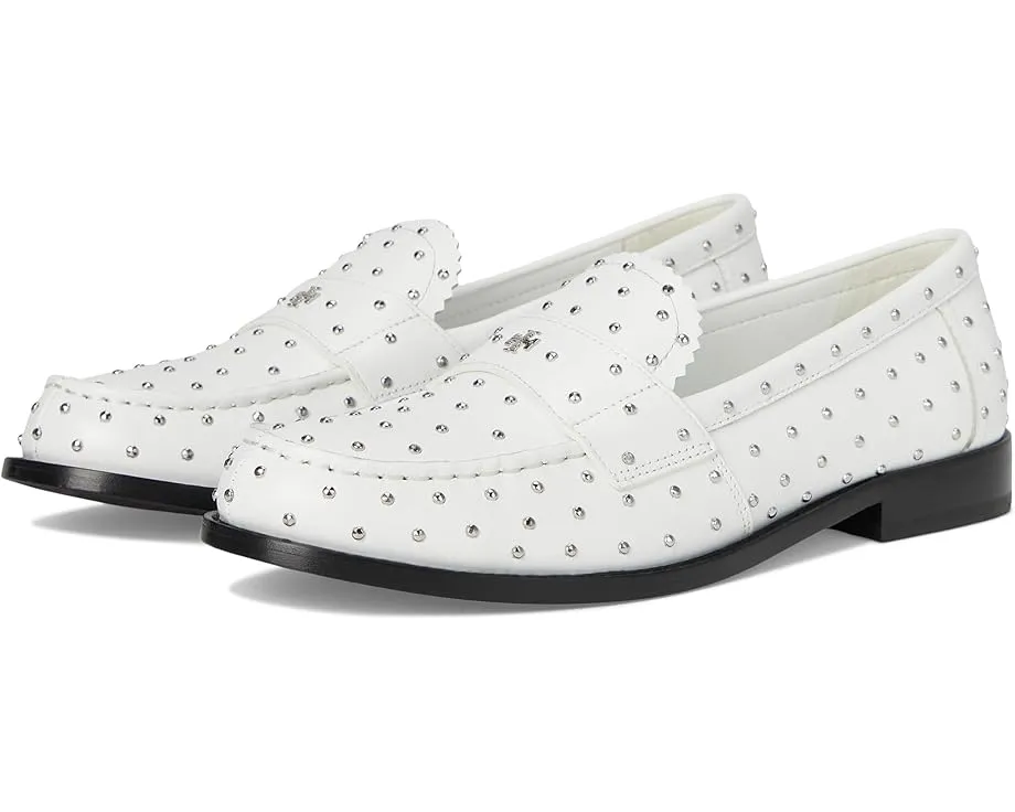 Лоферы Tory Burch Classic Stud с металлическими шипами облачно серебристые