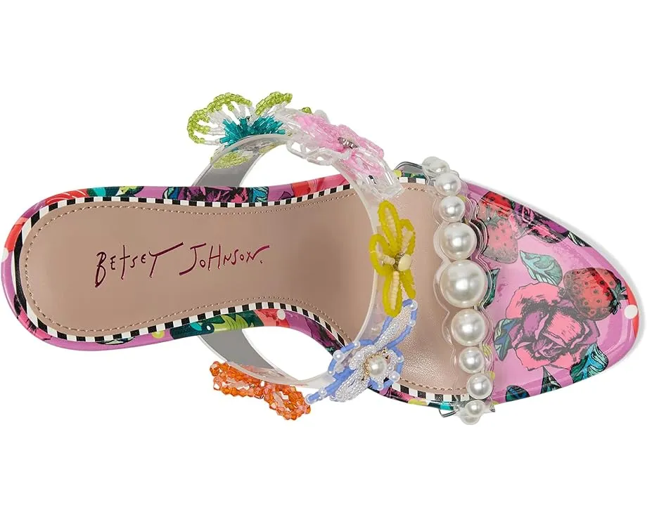 Туфли-мюли Blue by Betsey Johnson Goldiee на шпильке с цветочным декором