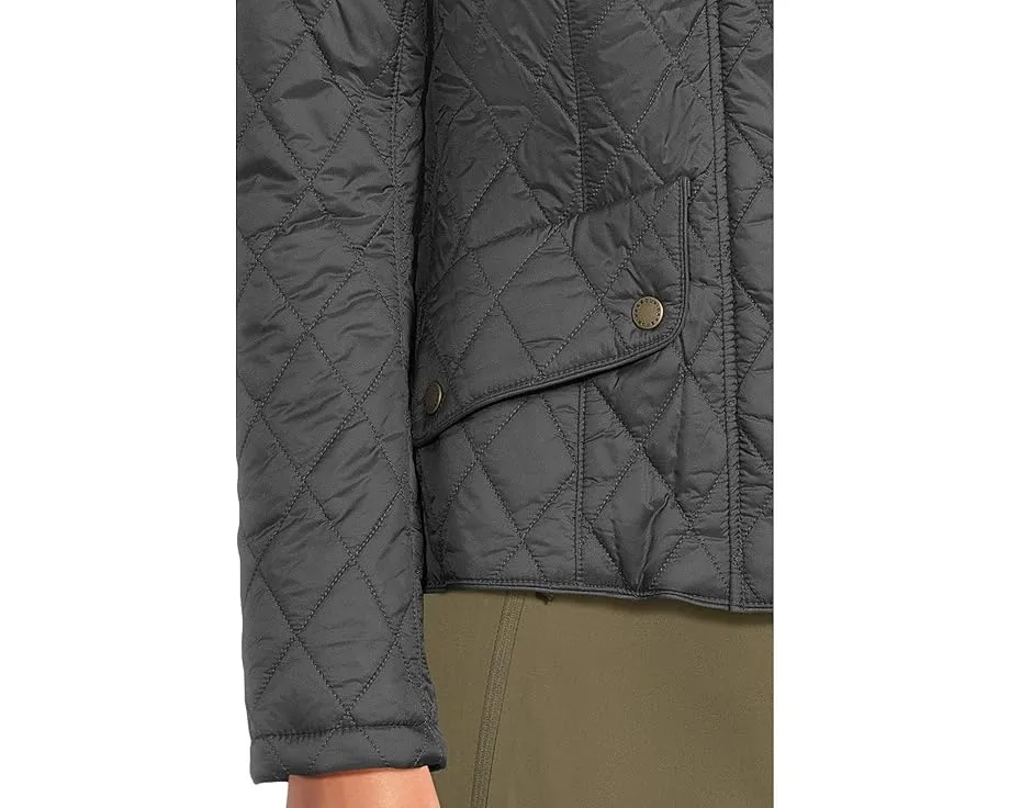 Barbour Flyweight Cavalry Quilt легкая стеганая куртка из нейлона с регулировкой пояса