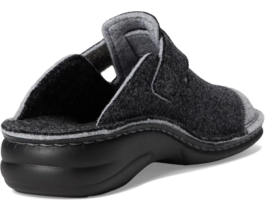 Клоги Finn Comfort Antholz Anthrazit Doublefilz из шерсти с войлочной стелькой