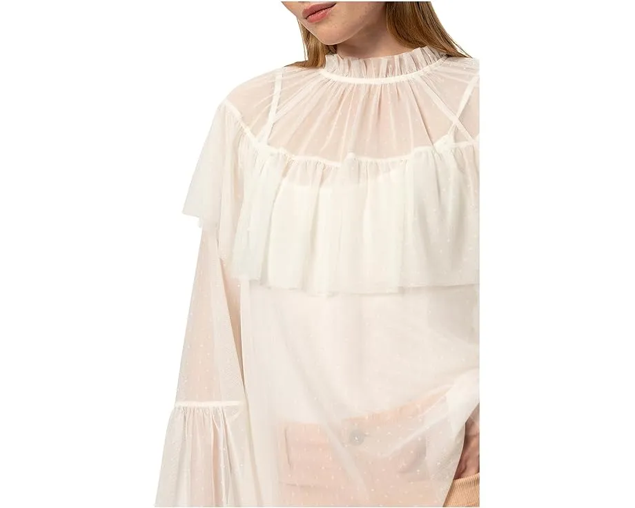 Блуза Sanctuary The Ethereal с объемными рукавами и рюшами