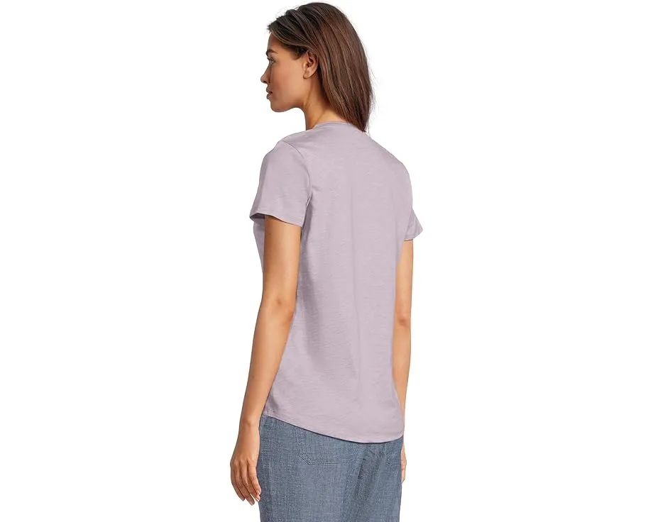 Футболка L.L.Bean Organic Cotton с V-образным вырезом и коротким рукавом