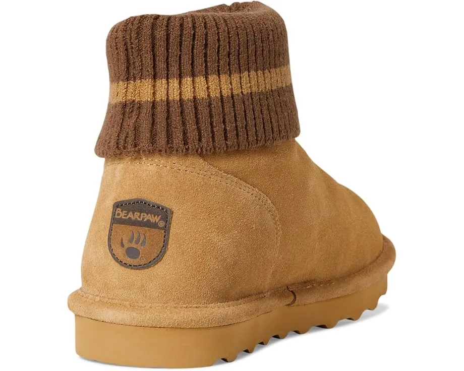 Зимние угги Bearpaw September из замши с отворотом и шерстяной подкладкой