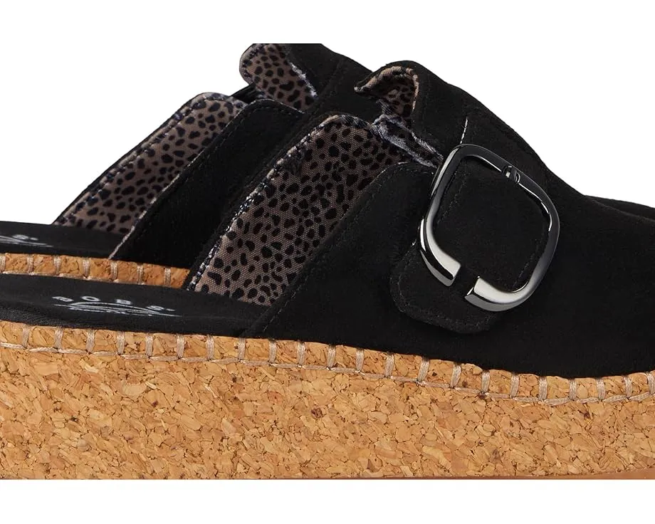 Клоги BOBS from SKECHERS Rosey Rise On Parade с искусственной замшей и пробковой платформой