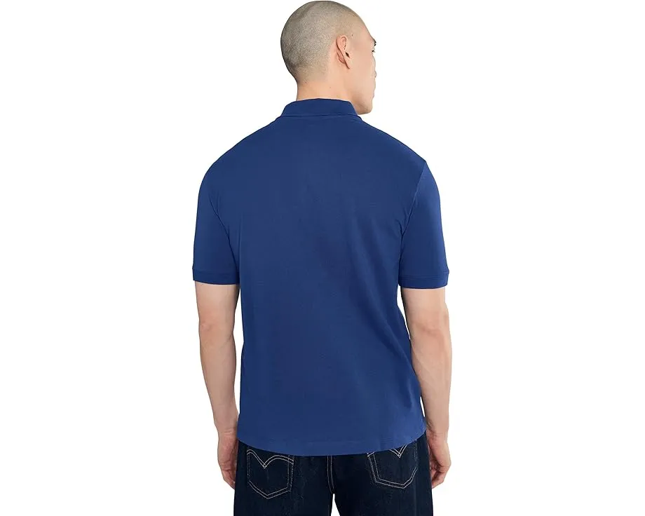 Поло Armani Exchange из хлопка пике в свободном крое regular с коротким рукавом