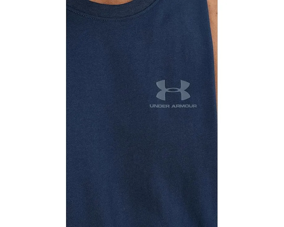 Under Armour майка без рукавов Logo Cutoff с круглым вырезом и длинным подолом