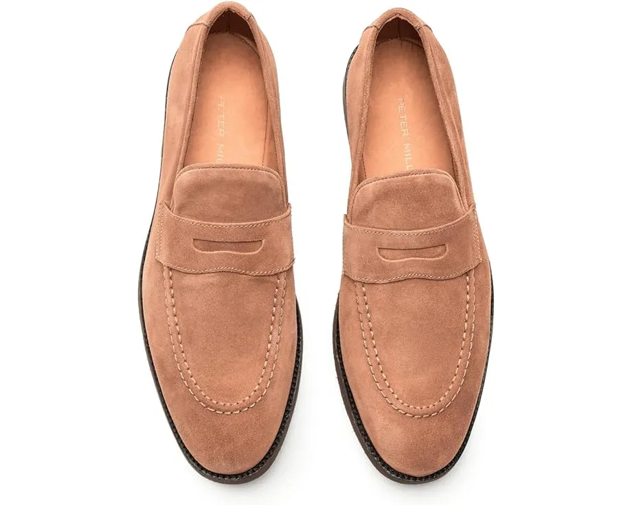 Замшевые лоферы Peter Millar Madison Penny с миндалевидным носком