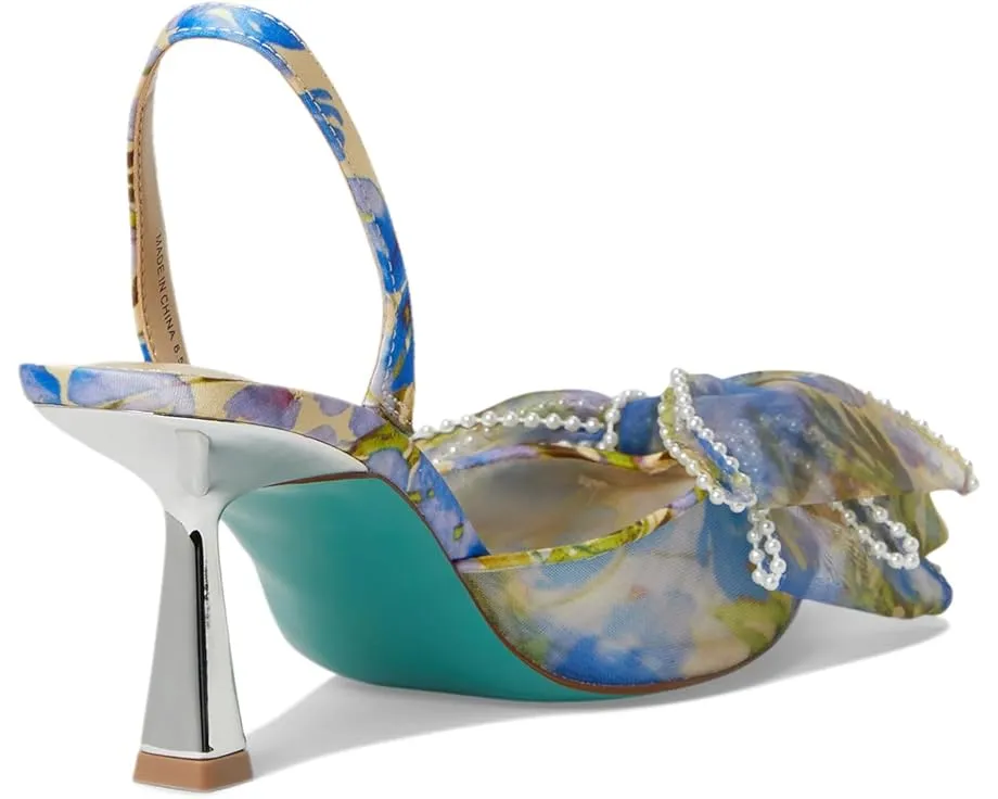 Туфли-лодочки Blue by Betsey Johnson Kelli с жемчужным бантом и тонким каблуком