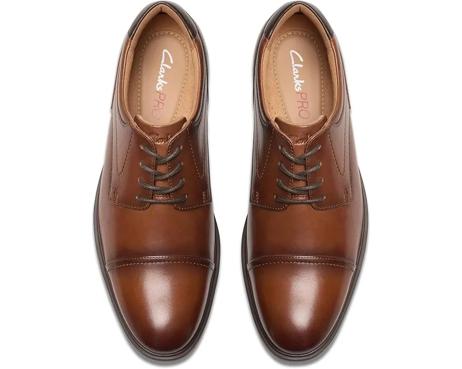 Оксфорды Clarks Eldredge Cap с мыском и резиновой подошвой