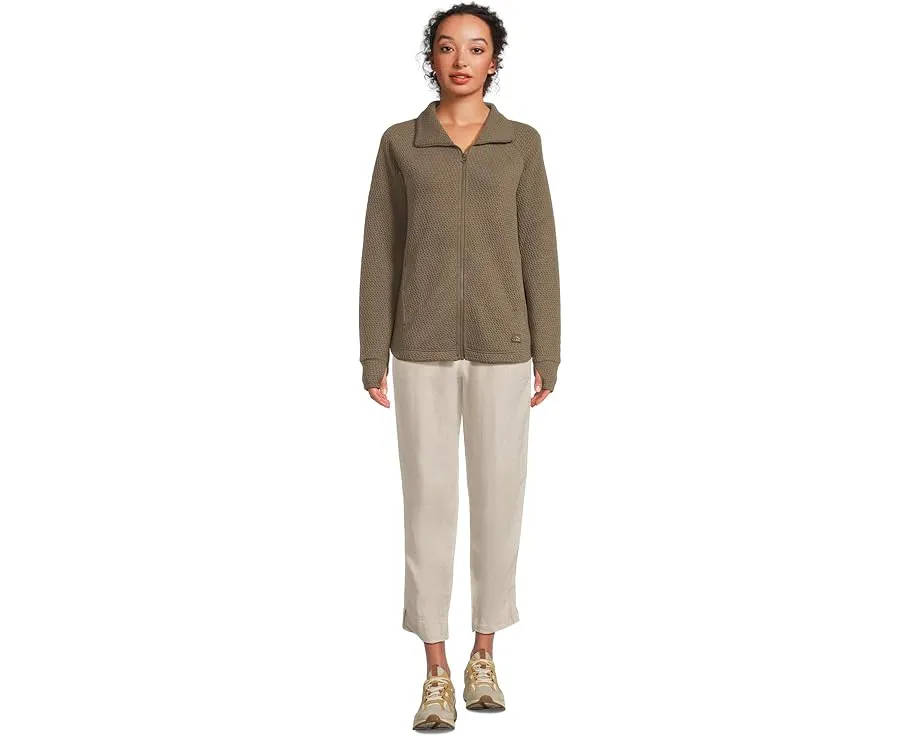 L.L.Bean Стеганая куртка Ridgeknit на молнии с капюшоном