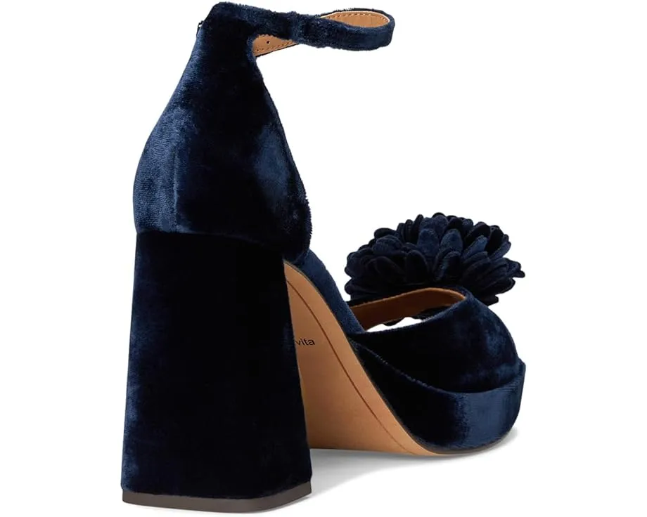 Босоножки Perel на платформе от Dolce Vita с велюровым верхом и помпоном