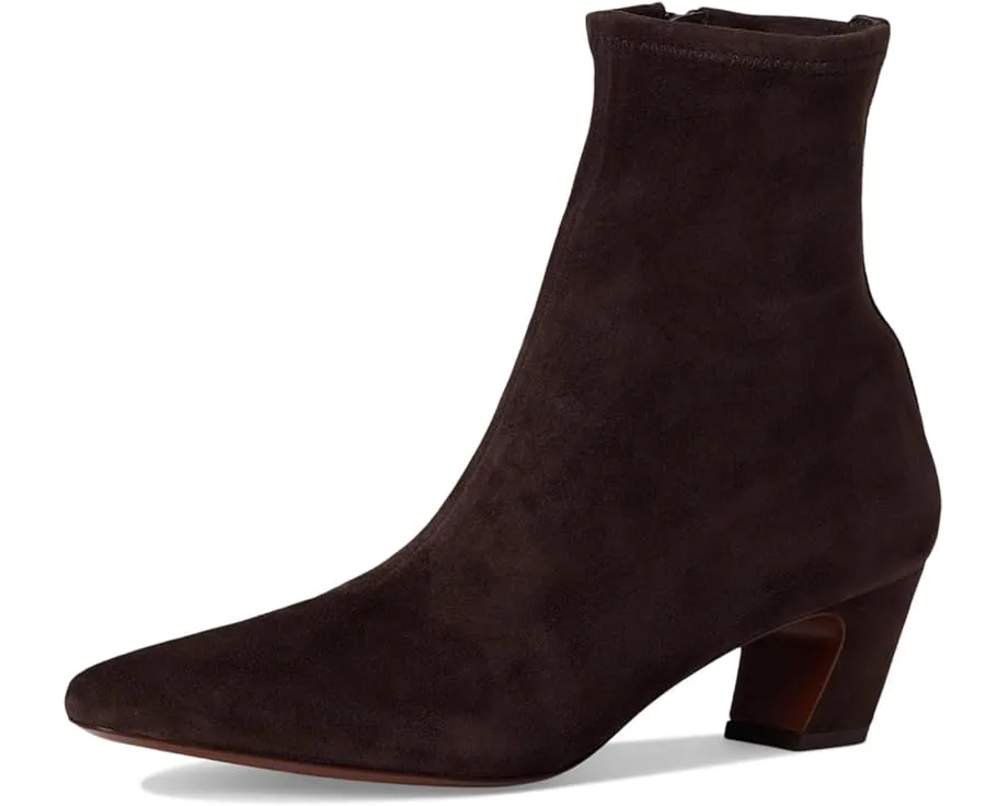 Ботильоны Doria Kicked Heel Ankle Boots на каблуке из эластичной замши Loeffler Randall