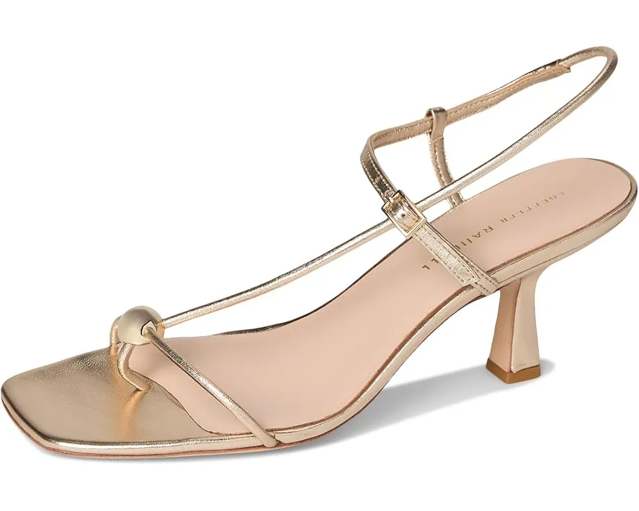 Босоножки Loeffler Randall Triana на среднем каблуке с золотым шармом