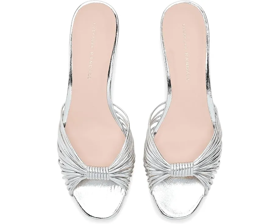 Туфли Loeffler Randall Dixie на каблуке-котенок с золотистой кожей