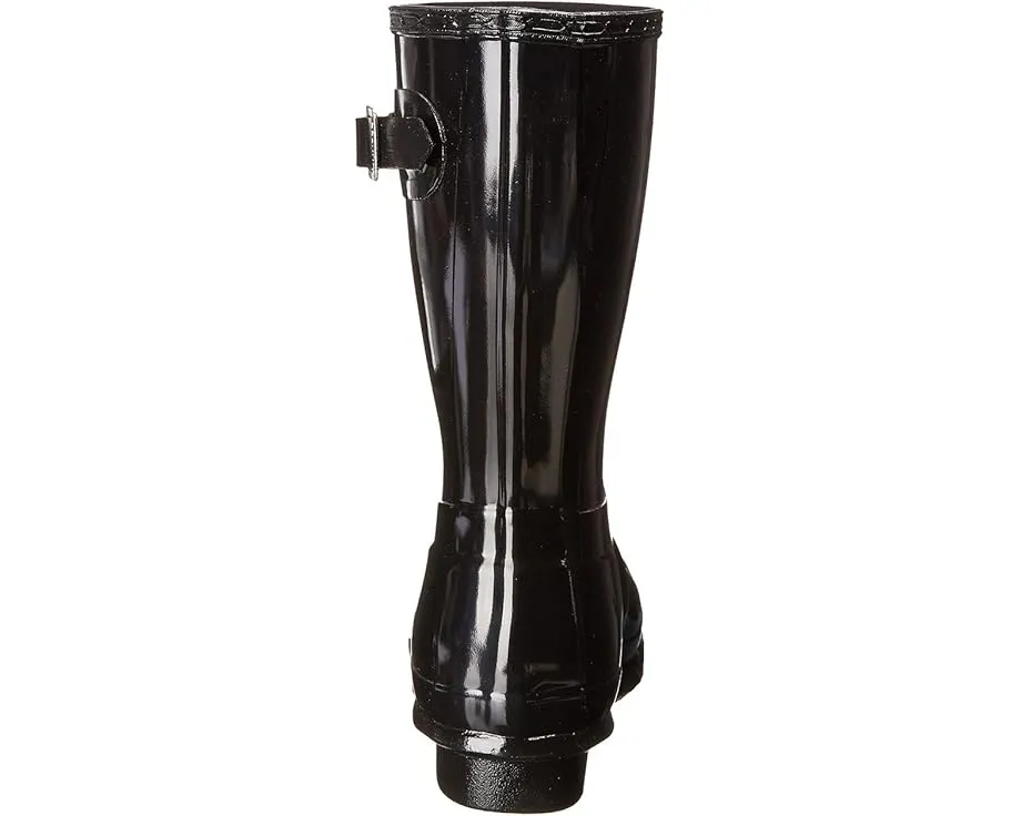 Резиновые сапоги Hunter Original Short Gloss укороченные с декором