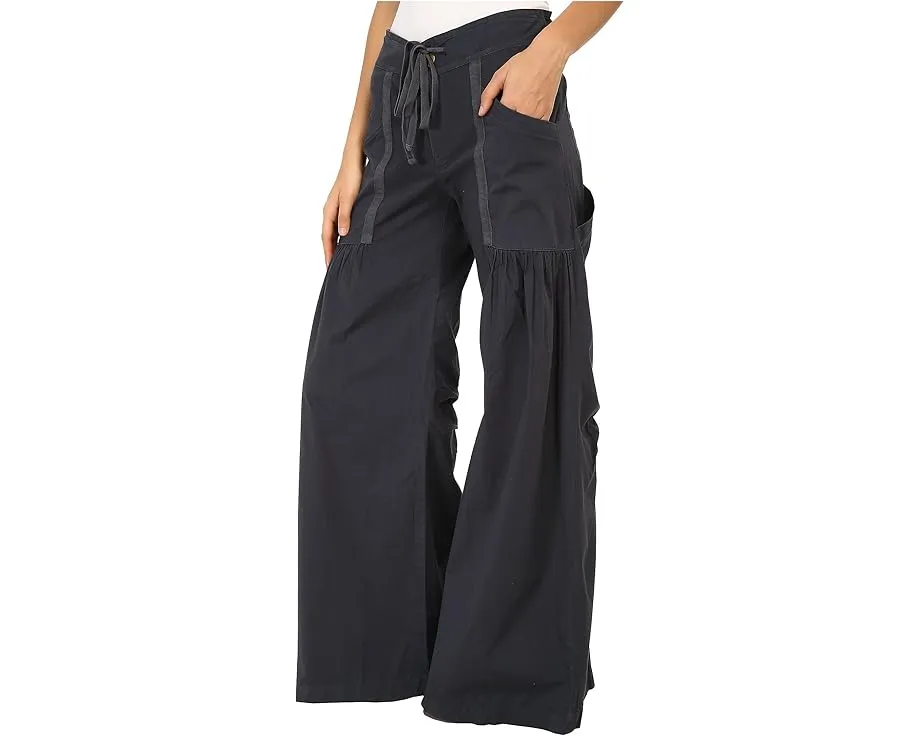 Широкие брюки XCVI Willow из стрейч-поплина с высокой посадкой