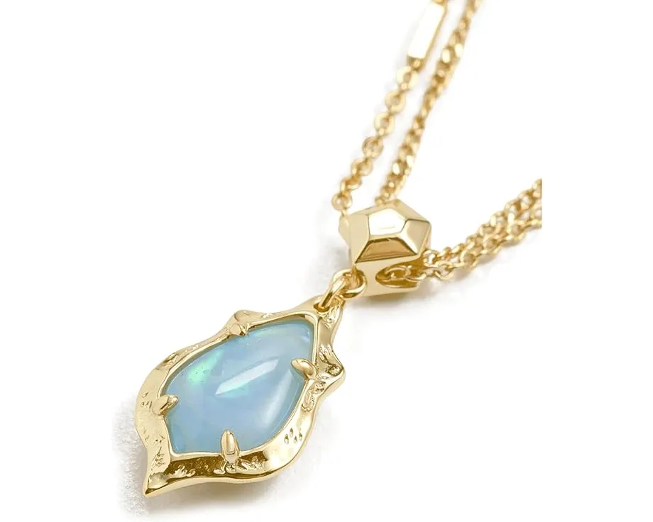 Многослойное колье Kendra Scott Adriana с ажурной рамой в форме гребешка