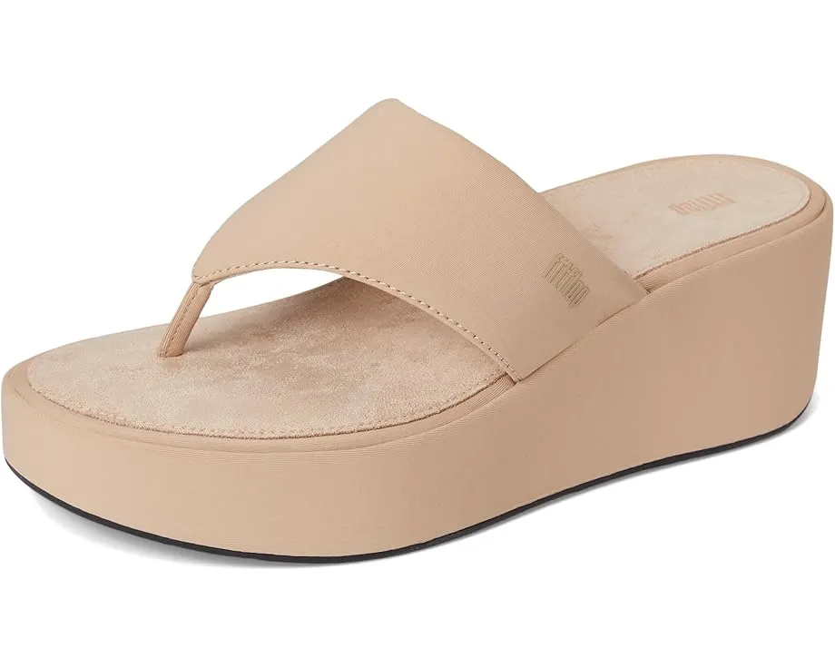 FitFlop Сандалии Platfforms Wedge Toe-Post на танкетке с ремешком и пряжкой