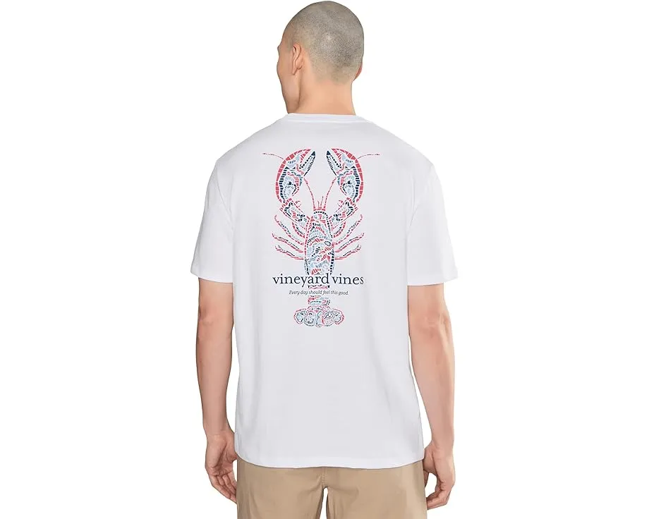 Футболка Tile Lobster с коротким рукавом и нагрудным карманом Vineyard Vines