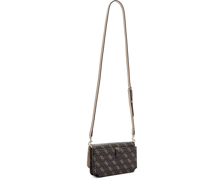 Сумка GUESS Noelle II кроссбоди с клапаном и органайзером черная