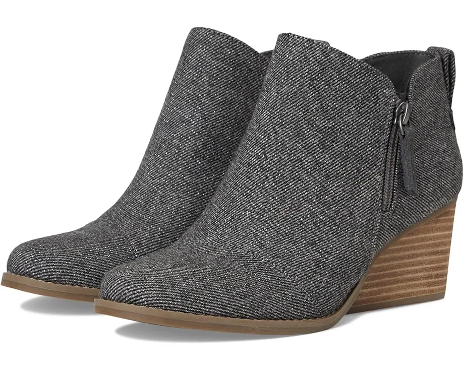 Ботильоны TOMS Goldie на клиновидном каблуке из кожи со стелькой CloudBound