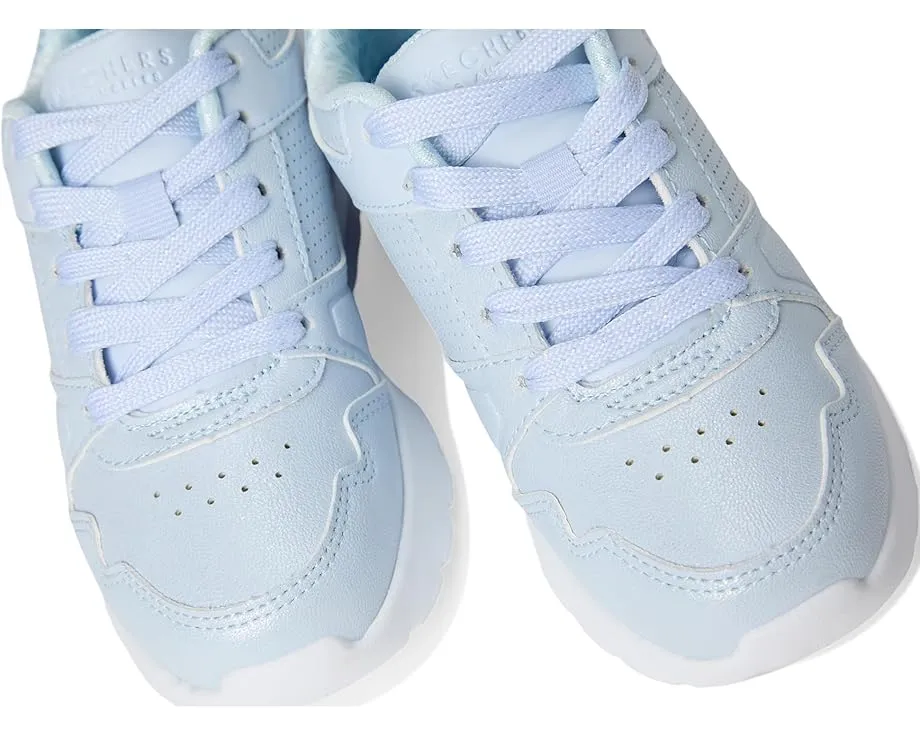 Детские кроссовки Skechers Uno Lite 2.0 с блестящим верхом и памятью формы