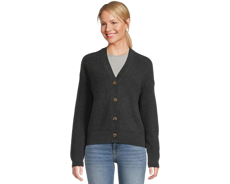 Короткий кардиган PACT Luxe Knit Cropped с V-образным вырезом