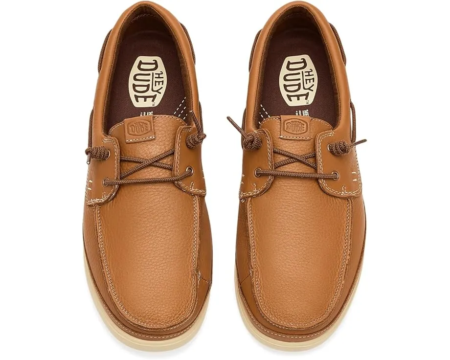 Обувь Hey Dude Harbor Lo Craft Leather на эластичных шнурках