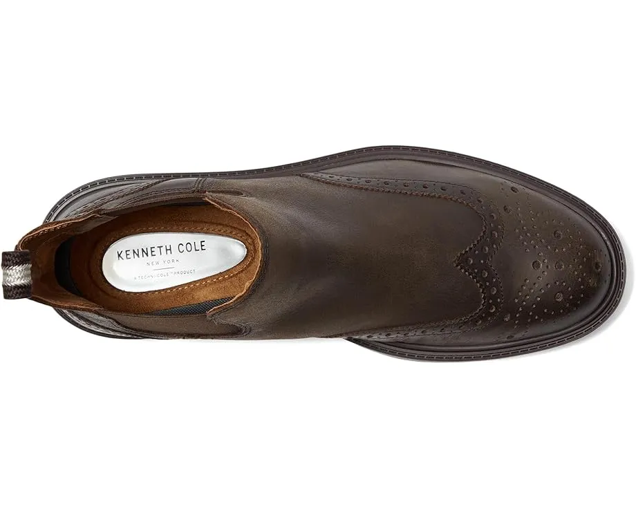 Кожаные ботинки Kenneth Cole New York Frank с крылом на носке и боковой резинкой