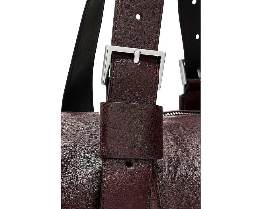 Сумка через плечо AllSaints Ares Grain в стиле дафл из кожи с регулируемым ремнем