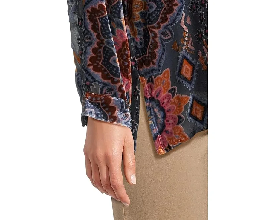 Рубашка Johnny Was The Oversized Audrey oversize с замысловатым принтом