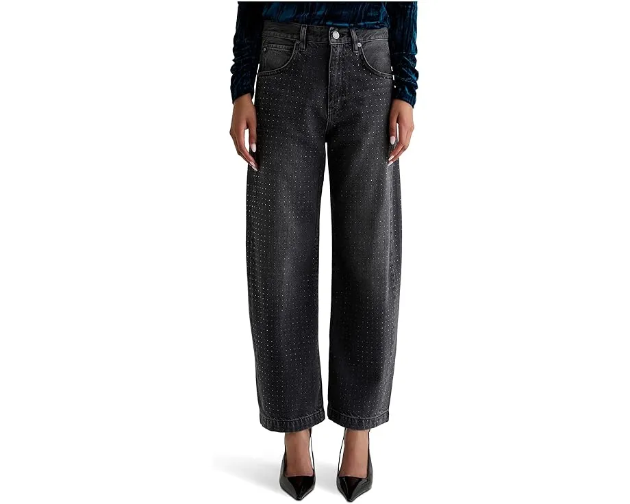 Джинсы AG Jeans Hattie с высокой посадкой и бочкообразным кроем в цвете Star Light