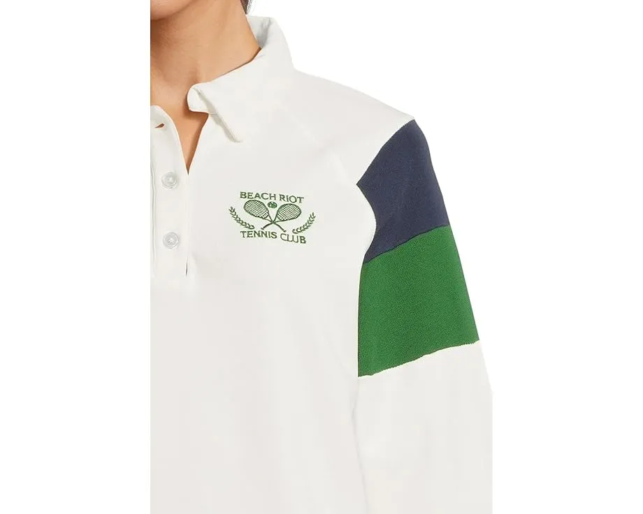 Топ Beach Riot Bennett с воротником и кнопками из французского велюра