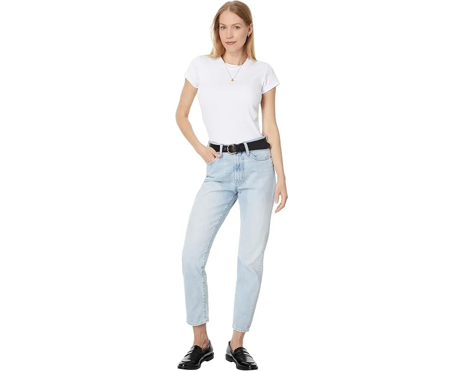 Футболка Madewell Supima Rib Tee с ребристым трикотажем и круглым вырезом