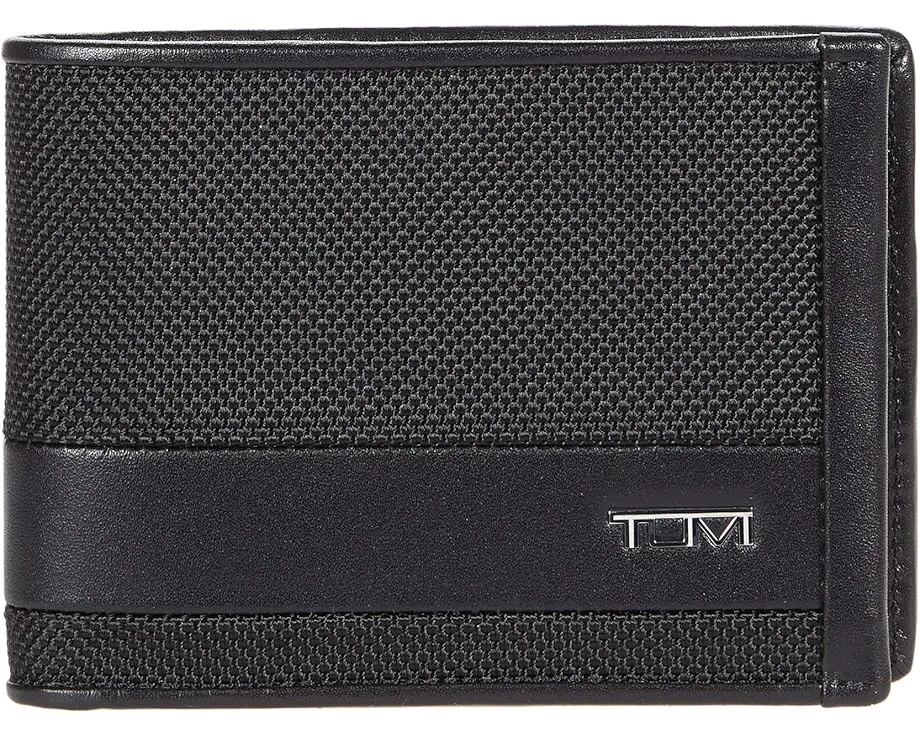 Tumi Alpha Double Billfold кожанный бумажник с двумя отделениями