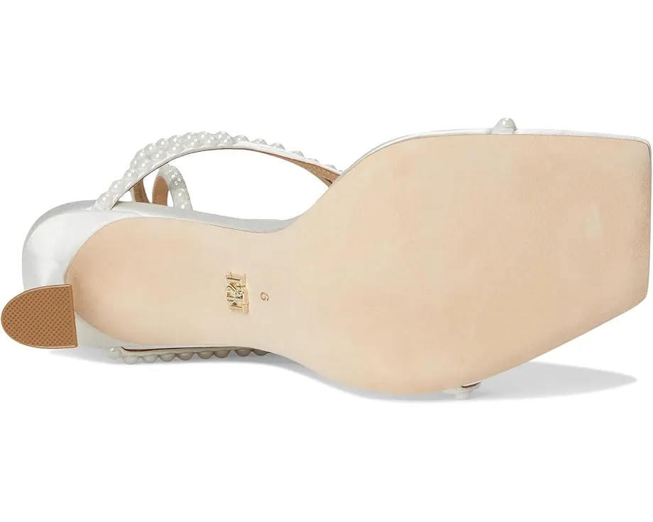 Босоножки Badgley Mischka Gianni на каблуке с жемчужными бусинами и квадратным носком