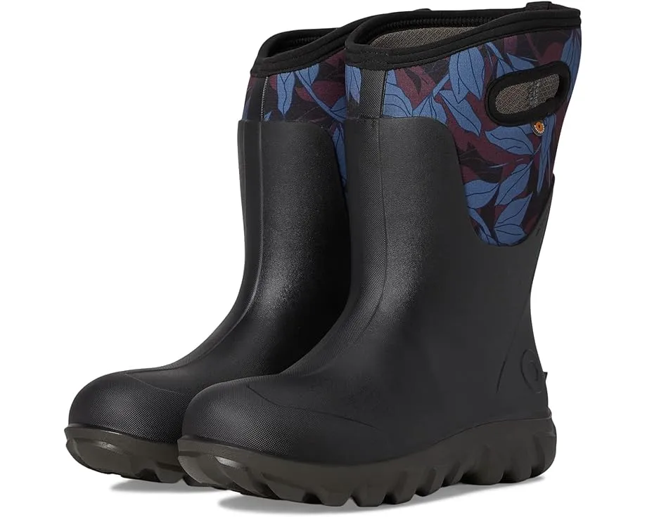 Bogs сапоги Classic Seamless Mid с бесшовной конструкцией и принтом листьев