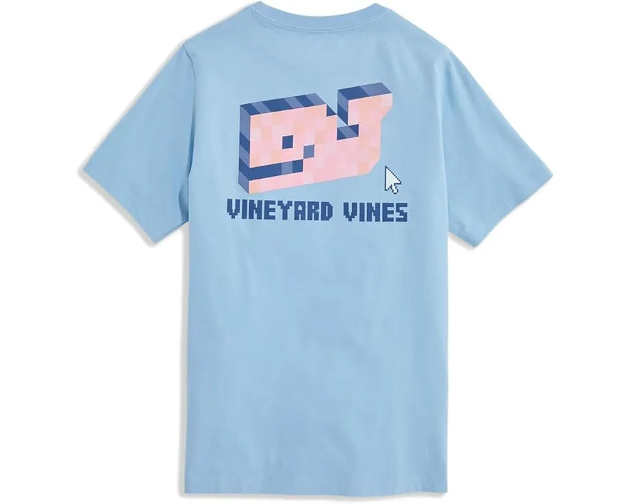 Детская футболка Vineyard Vines Kids с короткими рукавами и пиксельным китом
