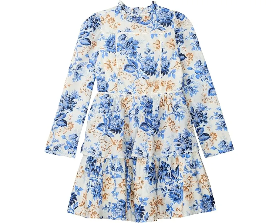 Платье для девочек с цветочным принтом и ярусами Janie and Jack